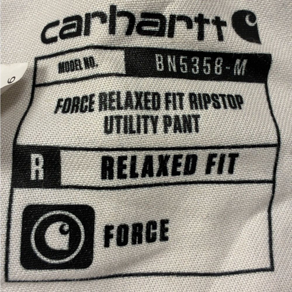 CARHARTT Force Relaxed Fit Ripstop Utility Pant Relaxed Navy Men’s Size 42x32 - Picture 6 of 7